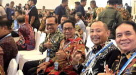 Bupati Murung Raya Heriyus, SE. Saat menghadiri Rakornas TPAKD di jakarta.