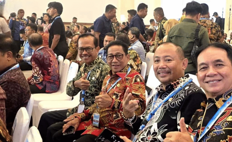 Bupati Murung Raya Heriyus, SE. Saat menghadiri Rakornas TPAKD di jakarta.