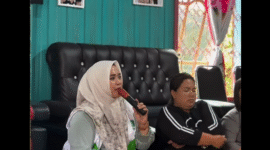 Wakil Ketua I DPRD Murung Raya, Dina Maulidah, melaksanakan agenda reses perorangan di Desa Dirung Bakung.