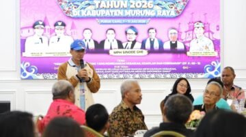Bupati Mura dan Jajaran Pemkab Sambut Kontingen Sinode Umum XXV GKE di Puruk Cahu