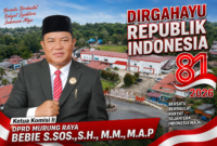 Ketua Komisi II DPRD Kabupaten Murung Raya, Bebie S.Sos.,S.H.,M.M.,M.A.P 
