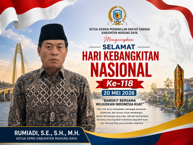 Ketua DPRD Kabupaten Murung Raya, Rumiadi, S.E., S.H., M.H.