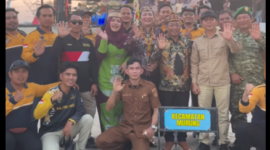 Wakil Ketua I DPRD Kabupaten Murung Raya, Dina Maulidah, S.HI., Saaat foto bersama dengan para Kontingen peserta ajang Festival Tira Tangka Balang 2026.